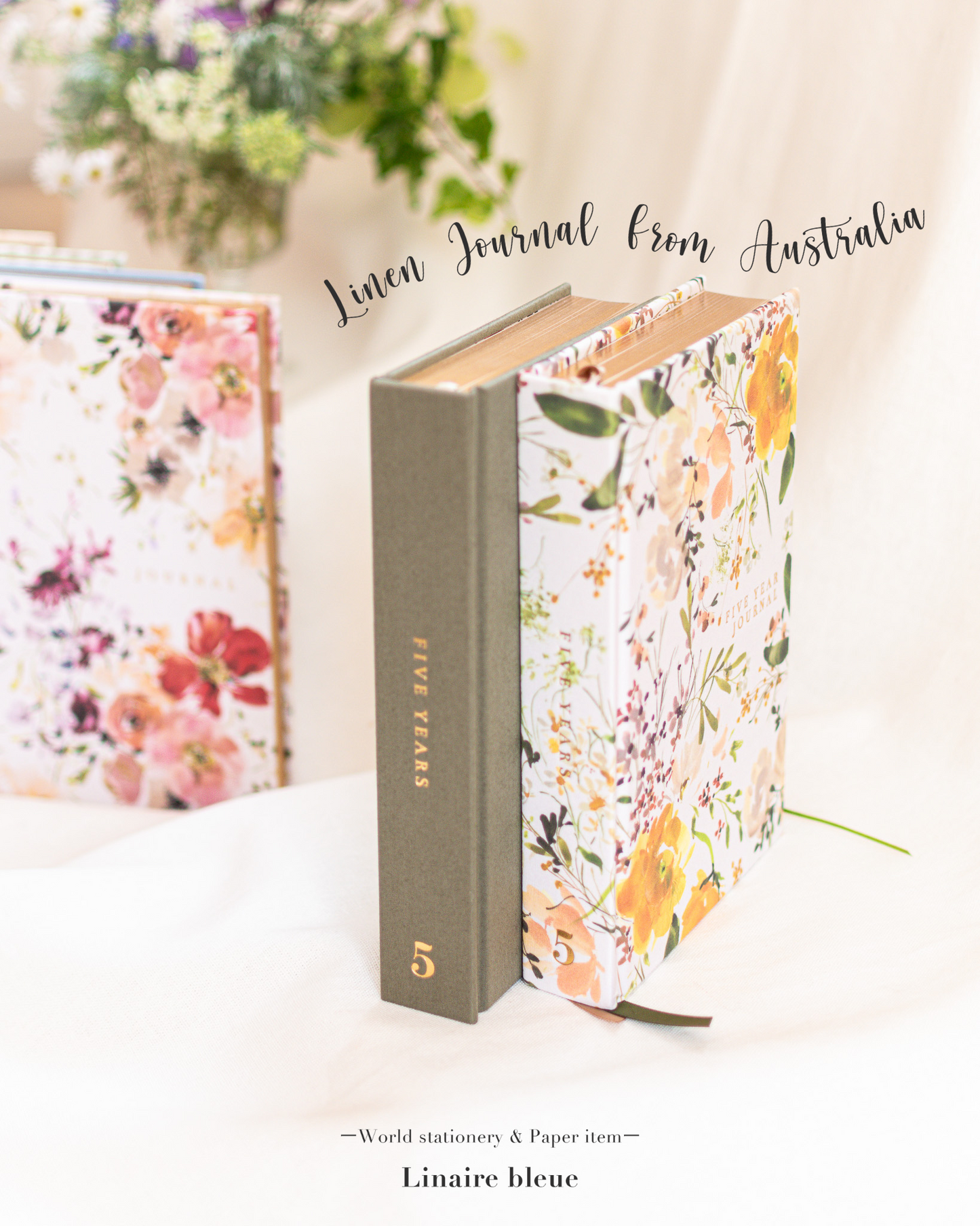 【OUTLET10%OFF】日記帳 | 5年連用日記 | リネンのハードカバー