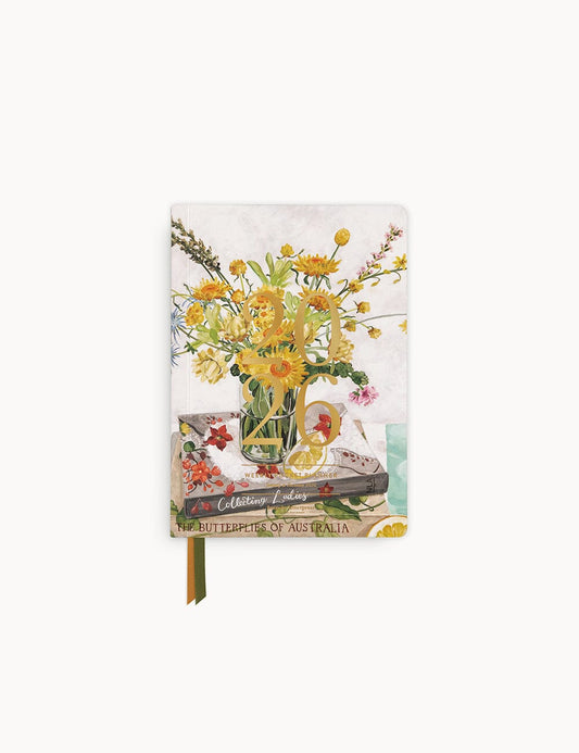 【OUTLET70%OFF】2026年ミニ手帳 | 黄色の野花デザイン | A6サイズ