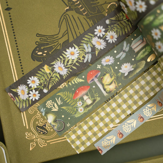 夏の森のマスキングテープ4巻セット🐸🌼