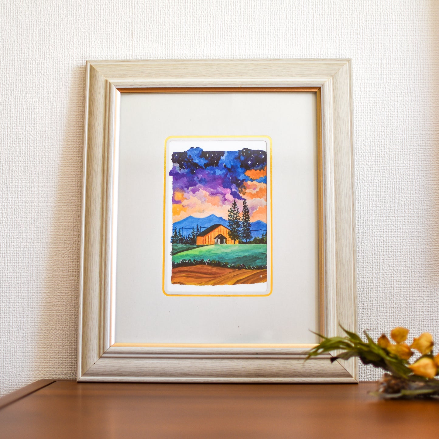 アートポスター  空色特集（ガッシュ絵画）